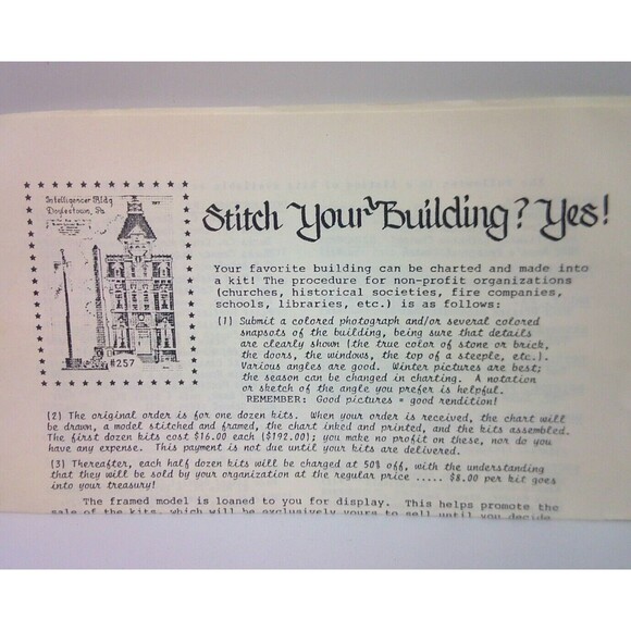 The Susan Louise Shop Heidelberg United Church of Christ Cross Stitch Kit PA - Picture 3 of 4